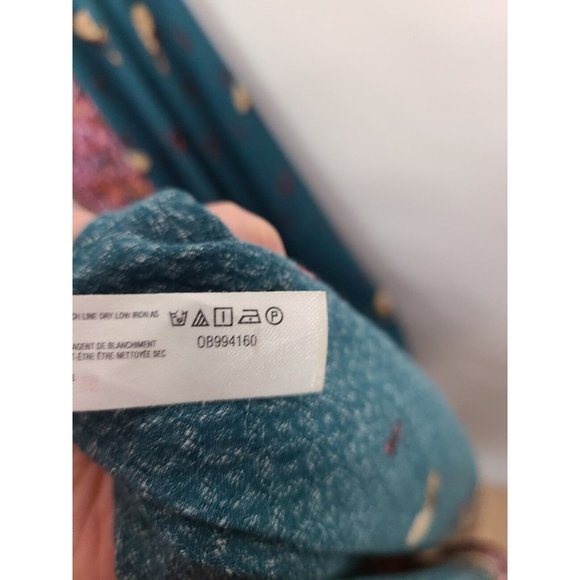 Free People Green Jade Combo BOHO Morning Song Maxi Dress Size Small - Picture 11 of 11